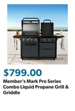 Sam's Club Member's Mark Pro Series Combo Liquid Propane Grill & Griddle offer