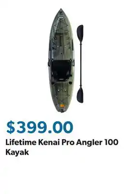 Sam's Club Lifetime Kenai Pro Angler 100 Kayak offer