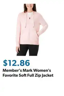 Sam's Club Member's Mark Women's Favorite Soft Full Zip Jacket offer