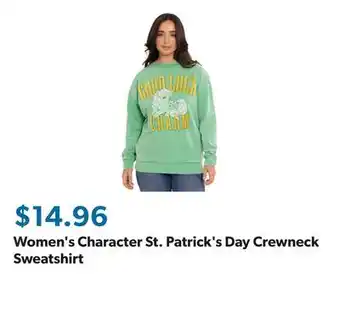 Sam's Club Women's Character St. Patrick's Day Crewneck Sweatshirt offer