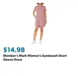 Sam's Club Member's Mark Women's Sandwash Short Sleeve Dress offer