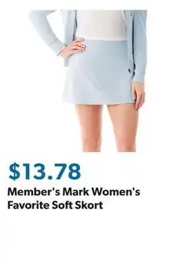 Sam's Club Member's Mark Women's Favorite Soft Skort offer