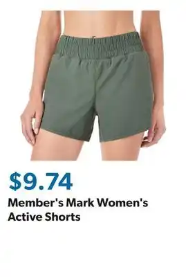 Sam's Club Member's Mark Women's Active Shorts offer