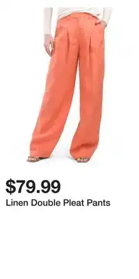 TJ Maxx Linen Double Pleat Pants offer