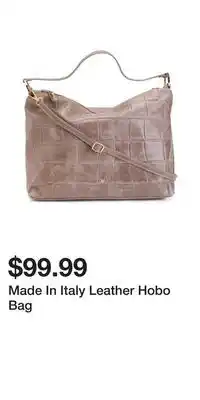 TJ Maxx Made In Italy Leather Hobo Bag offer