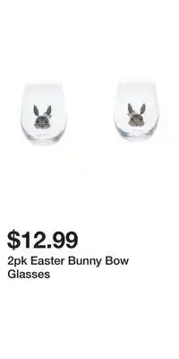 TJ Maxx 2pk Easter Bunny Bow Glasses offer