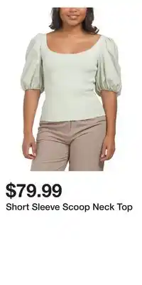 TJ Maxx Short Sleeve Scoop Neck Top offer