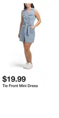 TJ Maxx Tie Front Mini Dress offer