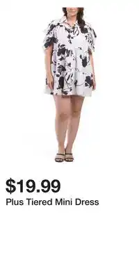 TJ Maxx Plus Tiered Mini Dress offer