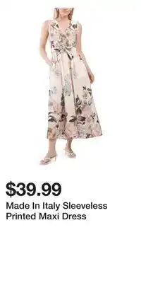 TJ Maxx Made In Italy Sleeveless Printed Maxi Dress offer