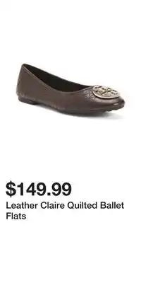 TJ Maxx Leather Claire Quilted Ballet Flats offer