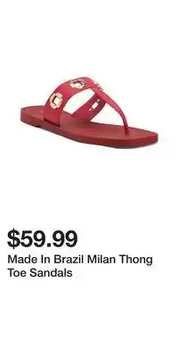 TJ Maxx Made In Brazil Milan Thong Toe Sandals offer