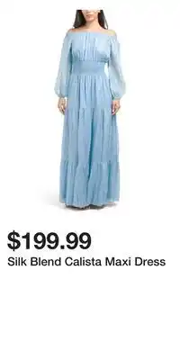 TJ Maxx Silk Blend Calista Maxi Dress offer