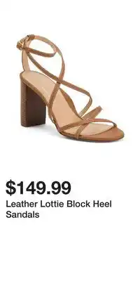 TJ Maxx Leather Lottie Block Heel Sandals offer