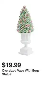 TJ Maxx Oversized Vase With Eggs Statue offer