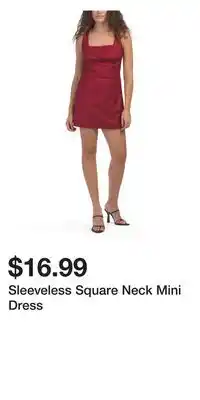 TJ Maxx Sleeveless Square Neck Mini Dress offer