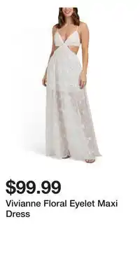 TJ Maxx Vivianne Floral Eyelet Maxi Dress offer