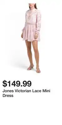 TJ Maxx Jones Victorian Lace Mini Dress offer