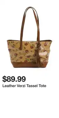 TJ Maxx Leather Verzi Tassel Tote offer