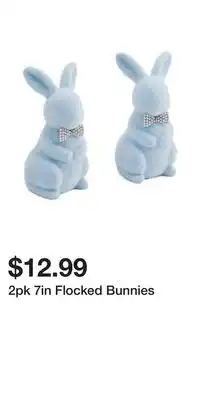 TJ Maxx 2pk 7in Flocked Bunnies offer