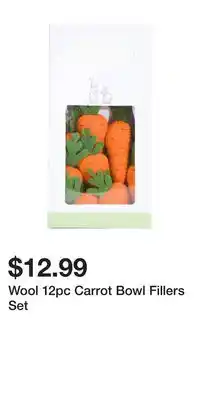 TJ Maxx Wool 12pc Carrot Bowl Fillers Set offer