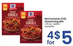 Albertsons McCormick Chili Seasoning Mix offer