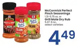 Albertsons McCormick Perfect Pinch Seasonings offer