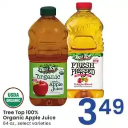 Albertsons Tree Top 100% Organic Apple Juice offer