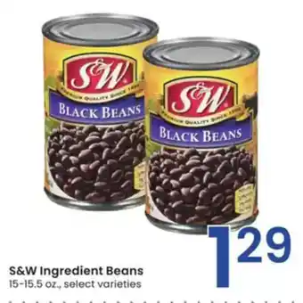 Albertsons S&W Ingredient Beans offer