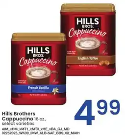 Albertsons Hills Brothers Cappuccino offer