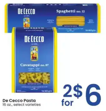 Albertsons De Cecco Pasta offer