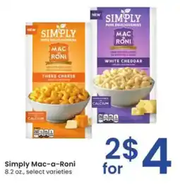 Albertsons Simply Mac-a-Roni offer