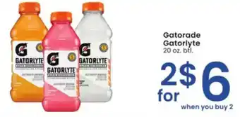 Albertsons Gatorade Gatorlyte offer