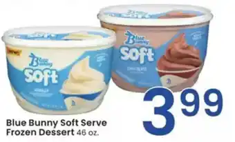 Albertsons Blue Bunny Soft Serve Frozen Dessert offer