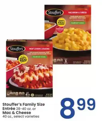 Albertsons Stouffer's Family Size Entrée or Mac & Cheese offer