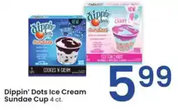 Albertsons Dippin' Dots Ice Cream Sundae Cup offer