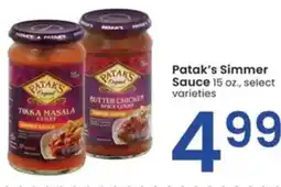 Albertsons Patak's Simmer Sauce offer