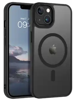 Walmart BENTOBEN Case for Iphone 13/14, 6.1 Slim Translucent Matte Magnetic Shockproof Cover, Black offer