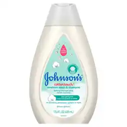 Walmart Johnson's CottonTouch for Newborn Baby and Toddler Bath Shampoo and Body Wash, 13.6 oz offer