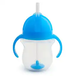 Walmart Munchkin Any Angle Weighted Flexi-Straw Trainer Sippy Cup with Click Lock Lid, 7 oz, Blue, Unisex offer