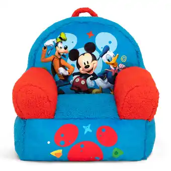 Walmart Mickey Mouse Cozee Buddy Chair by Delta Children, Blue offer