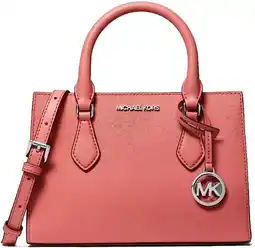 Walmart Michael Kors Sheila Small Non-Leather Vegan Satchel (Tea Rose) offer