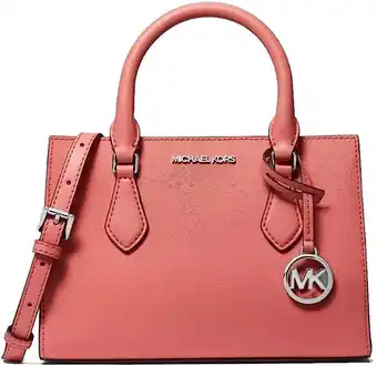 Walmart Michael Kors Sheila Small Non-Leather Vegan Satchel (Tea Rose) offer