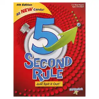 Walmart PlayMonster 5 Second Rule, 4th Edition - Family Fun, Party Game - Ages 10 and Up offer