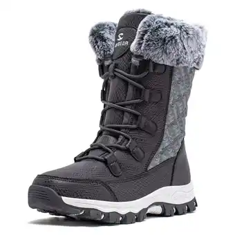 Walmart HOBIBEAR Women's Snow Boots Waterproof Slip Resistant Anti-Slip Cold Weather Winter Shoes offer