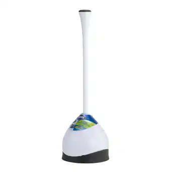 Walmart Clorox Hideaway Toilet Plunger with Caddy, White, 19.5in offer