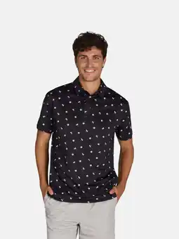 Walmart Birdie Bound Men's and Big Men’s Printed Golf Polo Shirt with UPF50+, Sizes S-3XL offer