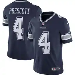 Walmart Men's Nike Dak Prescott Navy Dallas Cowboys Vapor Limited Player Jersey offer