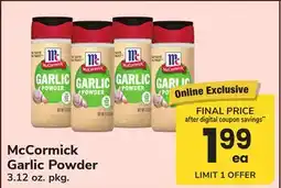 ACME McCormick Garlic Powder offer