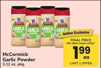 ACME McCormick Garlic Powder offer